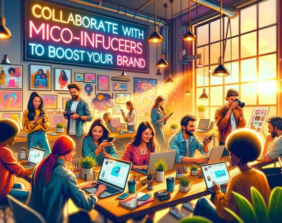 Uma imagem ilustrativa de Colabore com Microinfluenciadores para Impulsionar sua Marca
