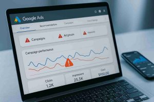 Uma imagem ilustrativa de Identificando Erros em Configurações de Google Ads